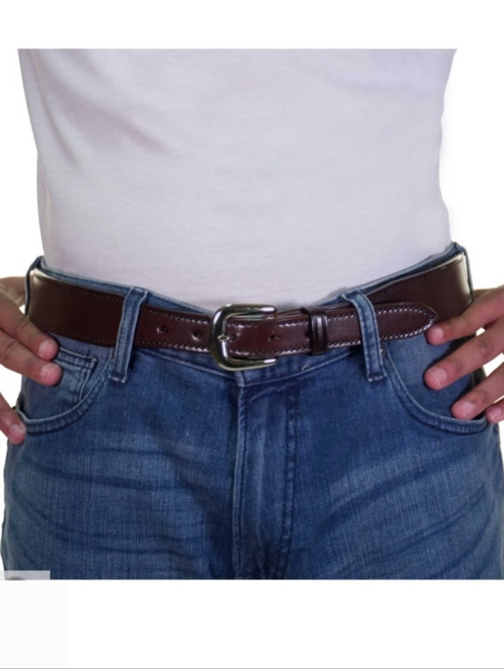 Galco Belt Men's 42 Brown Leather CB3 Tapered Holster Contoured Handmade USA